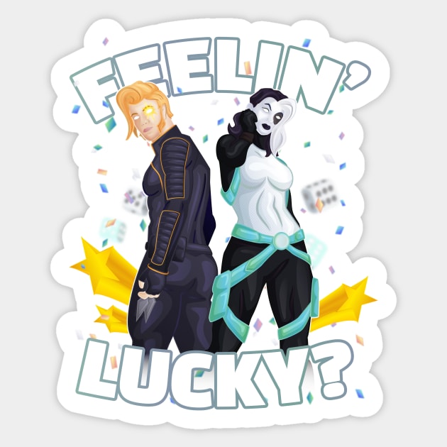 Feelin' Lucky? Sticker by carcrashcarlos